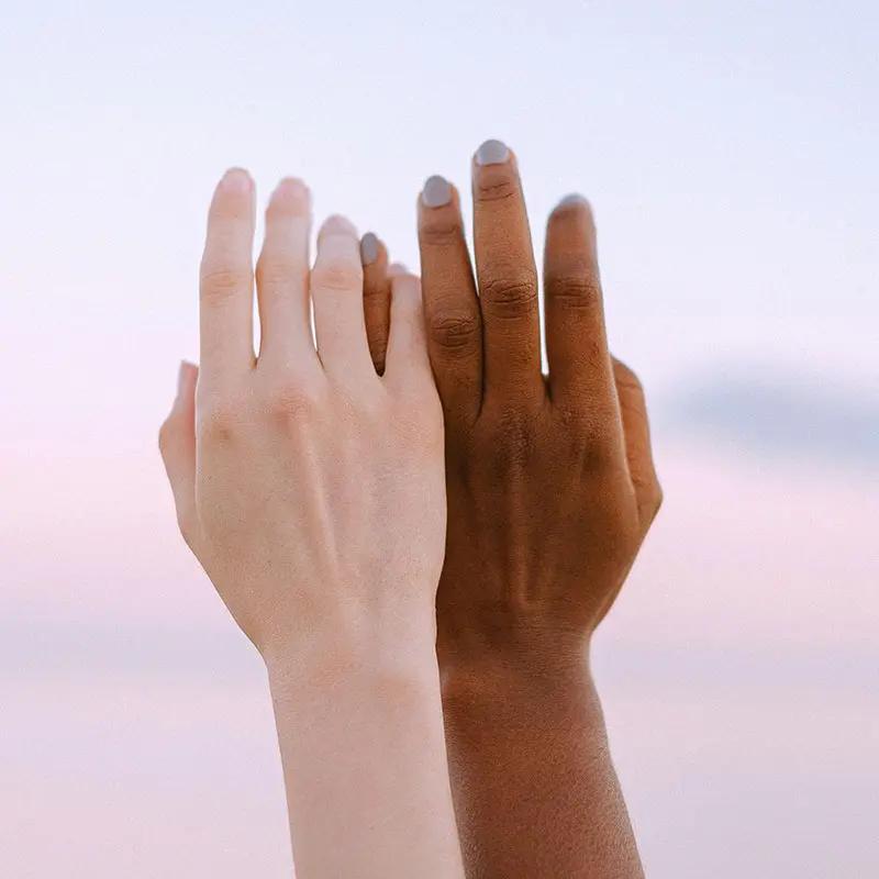 Two hands in the air