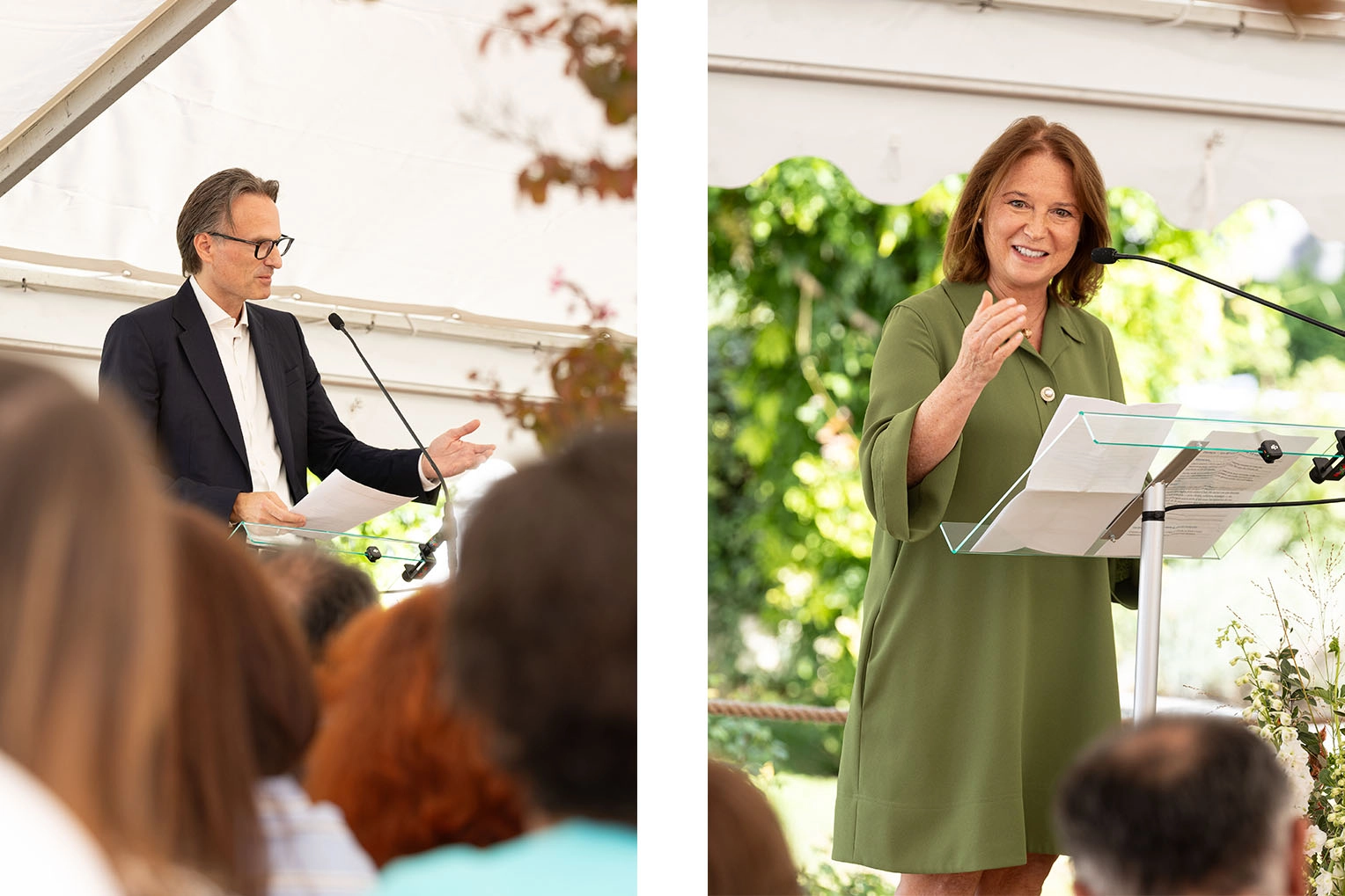 Left: Christian Stammkoetter. Right: Calice Becker